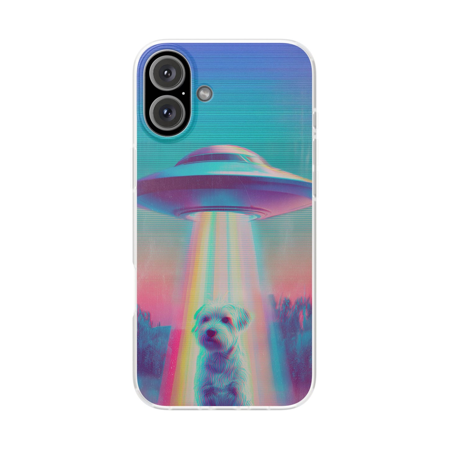 Scruffy Dog and UFO Flexi Cases – Fun and Playful iPhone Case