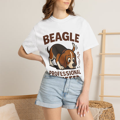 Beagle Professional Sniffer T-Shirt - Cute Cartoon Dog Tee for Beagle Lovers