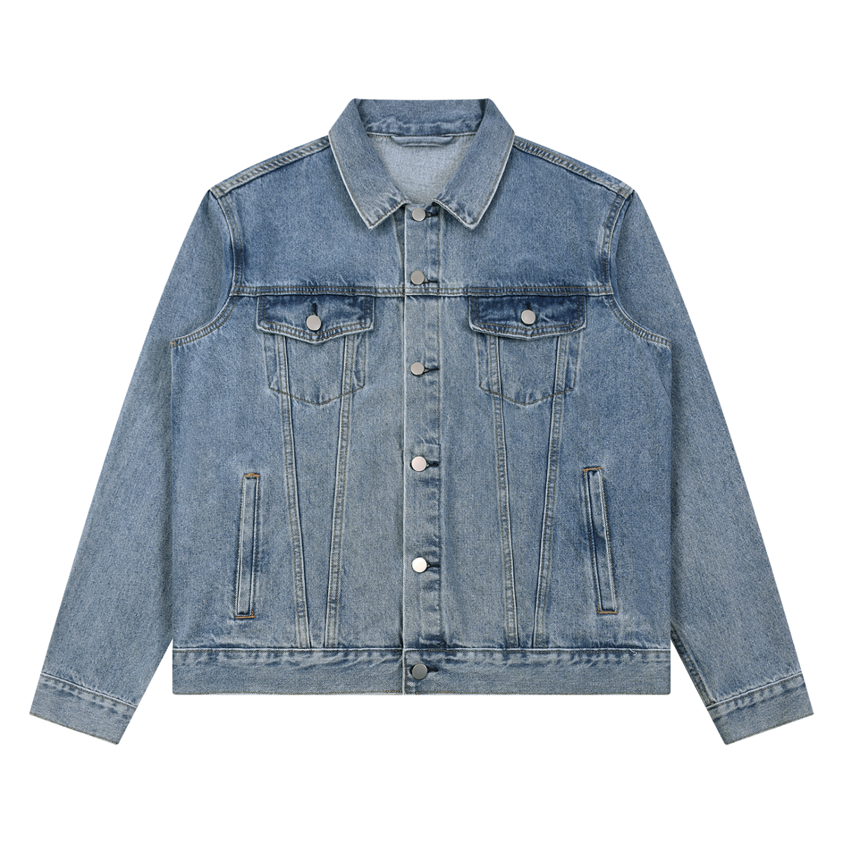 Cat Roarsome Vintage Wash Denim Jacket