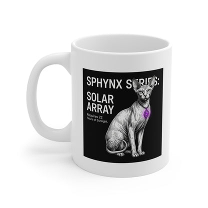 The Sphynx Cat Solar Array Blueprint Mug