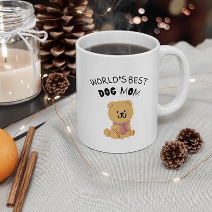 World's Best Dog Mom Novelty Mug