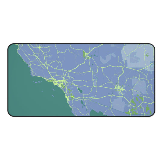 Los Angeles Map Desk Mat