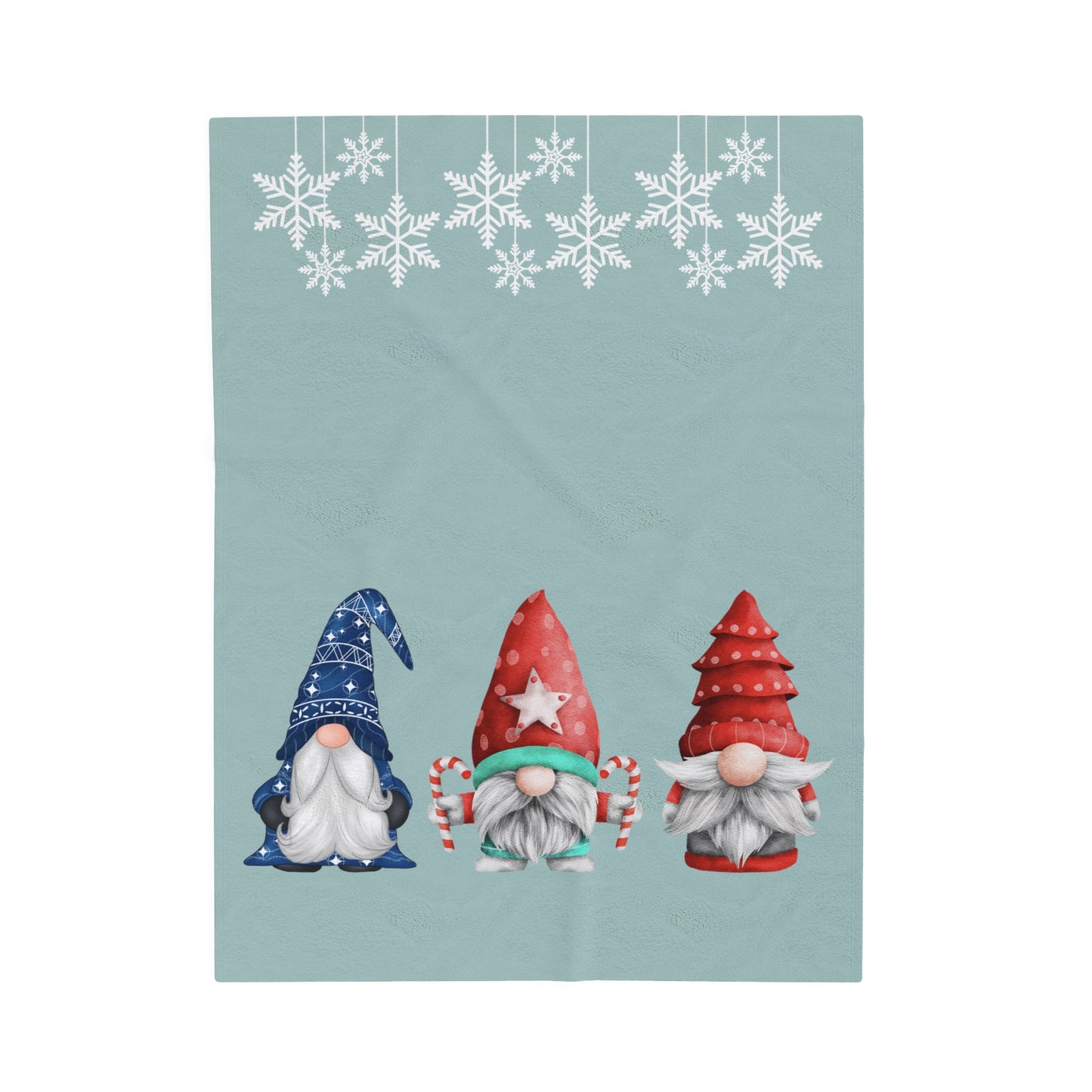 Gnome Holiday Plush Blanket Throw