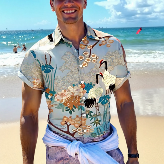 Men's Japanese Theme Hawaiian Shirt