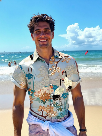 Men's Japanese Theme Hawaiian Shirt