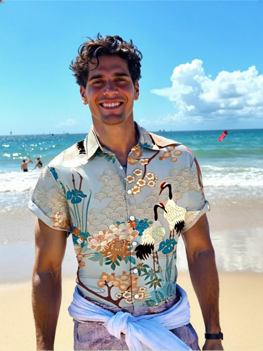 Men's Japanese Theme Hawaiian Shirt
