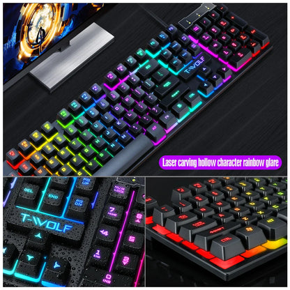 104 Keys RGB Gaming Keyboard and Mouset Set