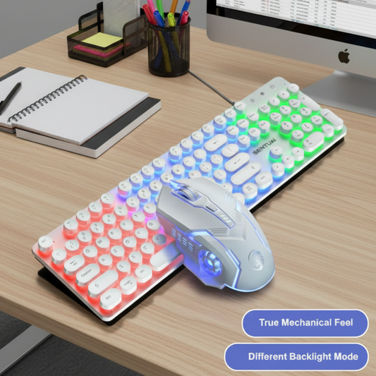 Dragon BX9 LED Backlight Gaming Keyboard Mouse Set