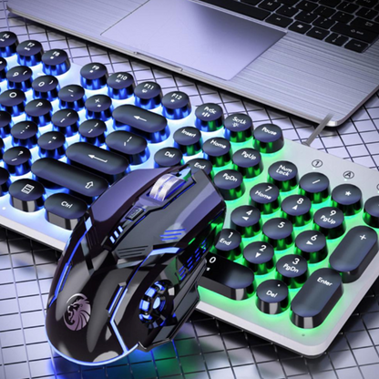 Dragon BX9 LED Backlight Gaming Keyboard Mouse Set