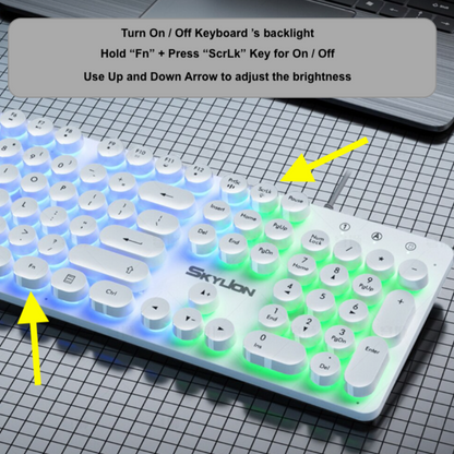 Dragon BX9 LED Backlight Gaming Keyboard Mouse Set