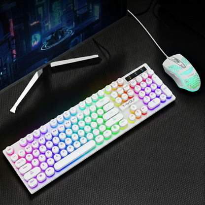 Dragon Z9i USB Wired Light Up Gaming Keyboard and Mouse Set