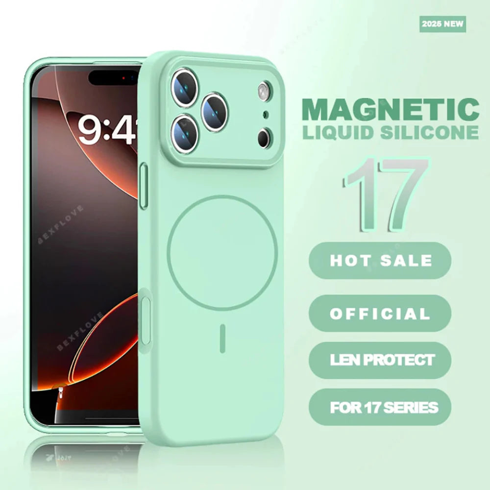 Magnetic Silicone Phone Case Delux Pack for iPhone 14 to iPhone 17 series