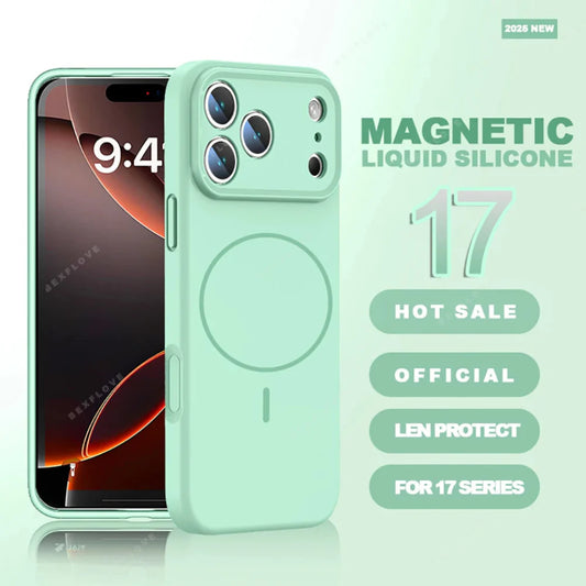 Magnetic Silicone Phone Case Delux Pack for iPhone 14 to iPhone 17 series