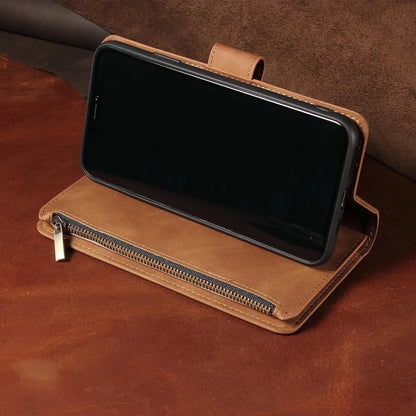 Vegan Leather Wallet Case for iPhone 15 to 17 series