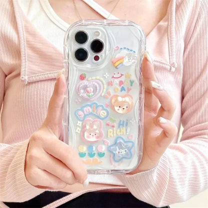 3D Cartoon Phone Case for iPhone 12 to iPhone 17 series