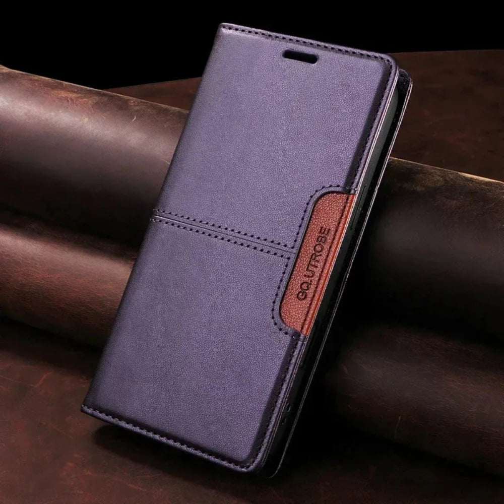 Magnetic Flip Wallet Case for iPhone 12 to 17 series