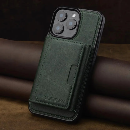 Vegan Leather Detachable Card Holder Case for iPhone 13 to 17 series