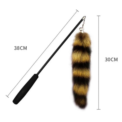 Faux Feather Cat Toy Stick