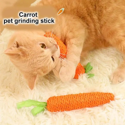 2pcs Set Cat Scratch Carrot Toy