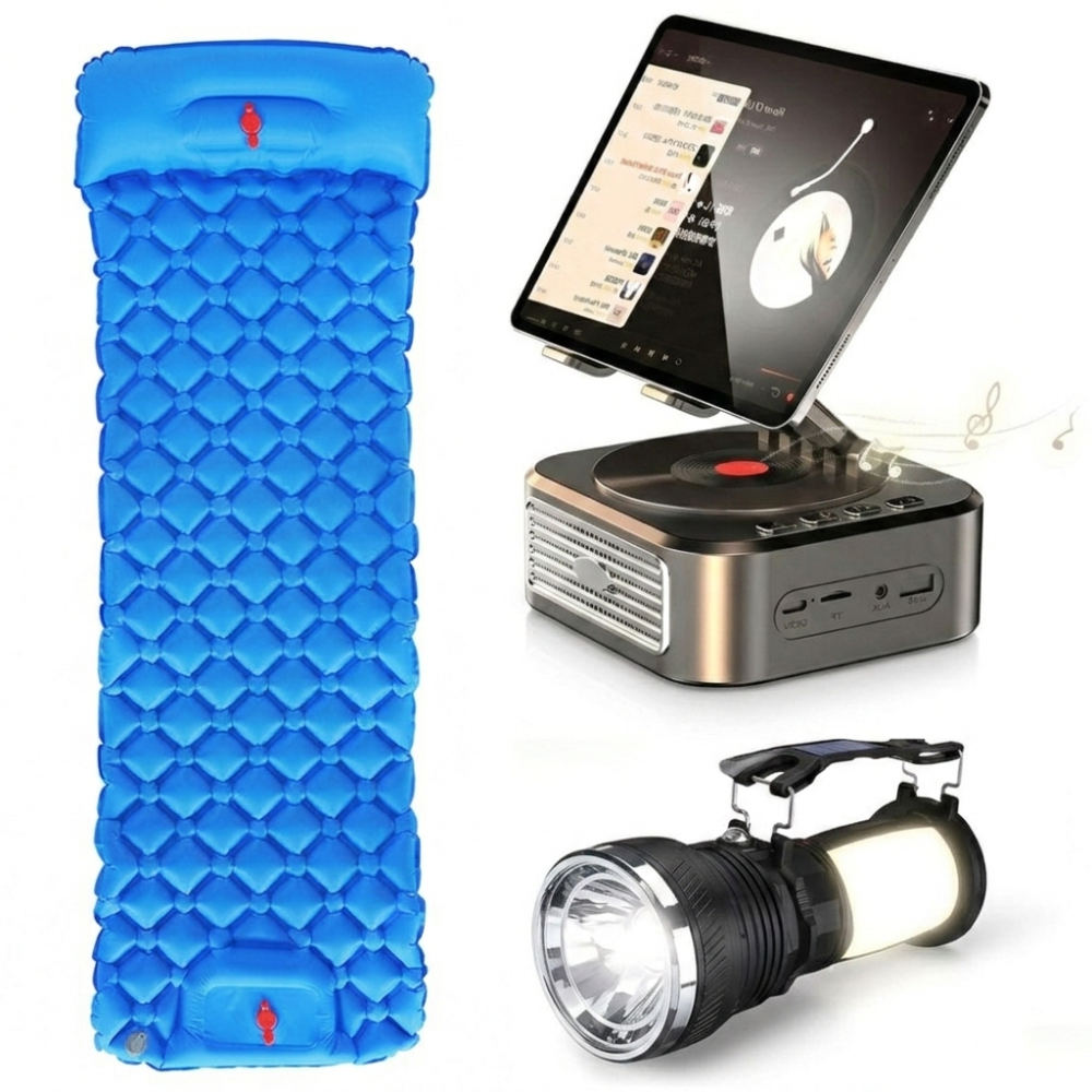 Ultimate Camping Comfort & Entertainment Kit - 3 PCS Set