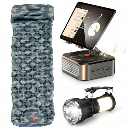 Ultimate Camping Comfort & Entertainment Kit - 3 PCS Set