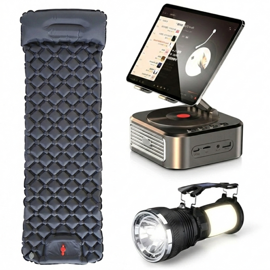Ultimate Camping Comfort & Entertainment Kit - 3 PCS Set