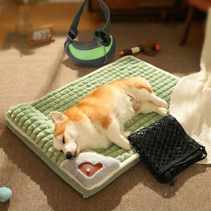 Pawfect Journey 3 PCS Pack: Cozy Bed, Travel Bag & Car Safety Net