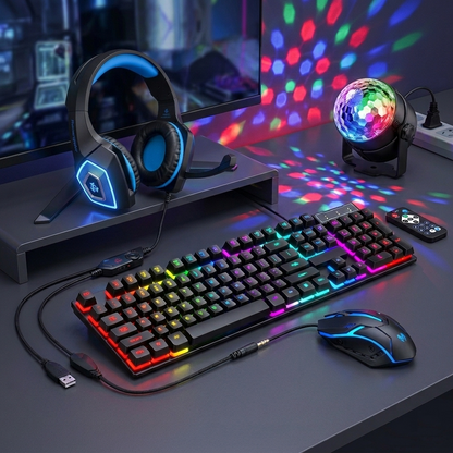 Epic RGB Gaming Blitz: 3 PCS Combo Set