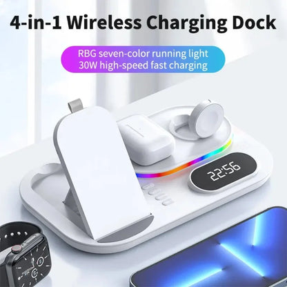 Luminous 3 PCS Headphone, Wireless Charging Station and Heart Shape Lamp Bundle