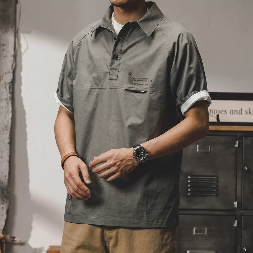 Men's Short Sleeve Popover Shirt