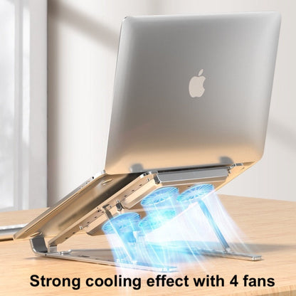 Aluminum Foldable Laptop Stand with 4 Cooling Fans