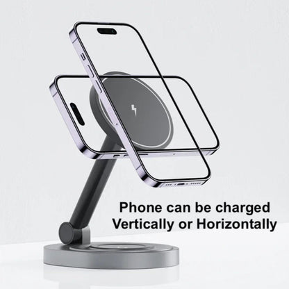 Foldable 3 in 1 Wireless Magnetic charger for iPhone, Airpod and iWatch