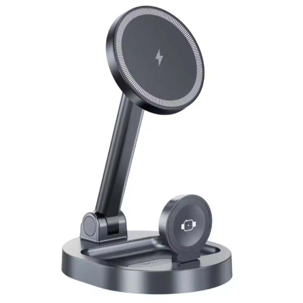 Foldable 3 in 1 Wireless Magnetic charger for iPhone, Airpod and iWatch
