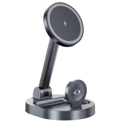 Foldable 3 in 1 Wireless Magnetic charger for iPhone, Airpod and iWatch