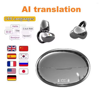Clip On Earbuds With Ai Translation And Noise Cancellation