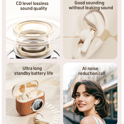 Wireless Bluetooth Earbuds With LED Display On The Case