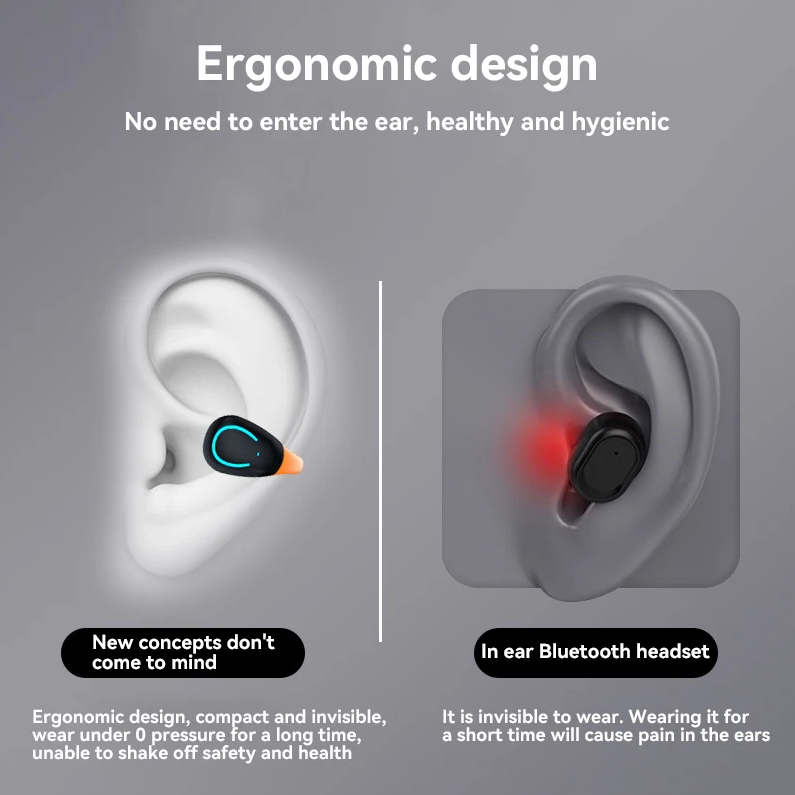 Wireless Open Clip Earbuds With ENC Noise Cancellation