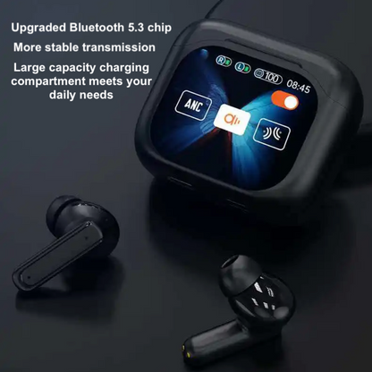Wireless Bluetooth Earbuds With Touch Screen LCD Case