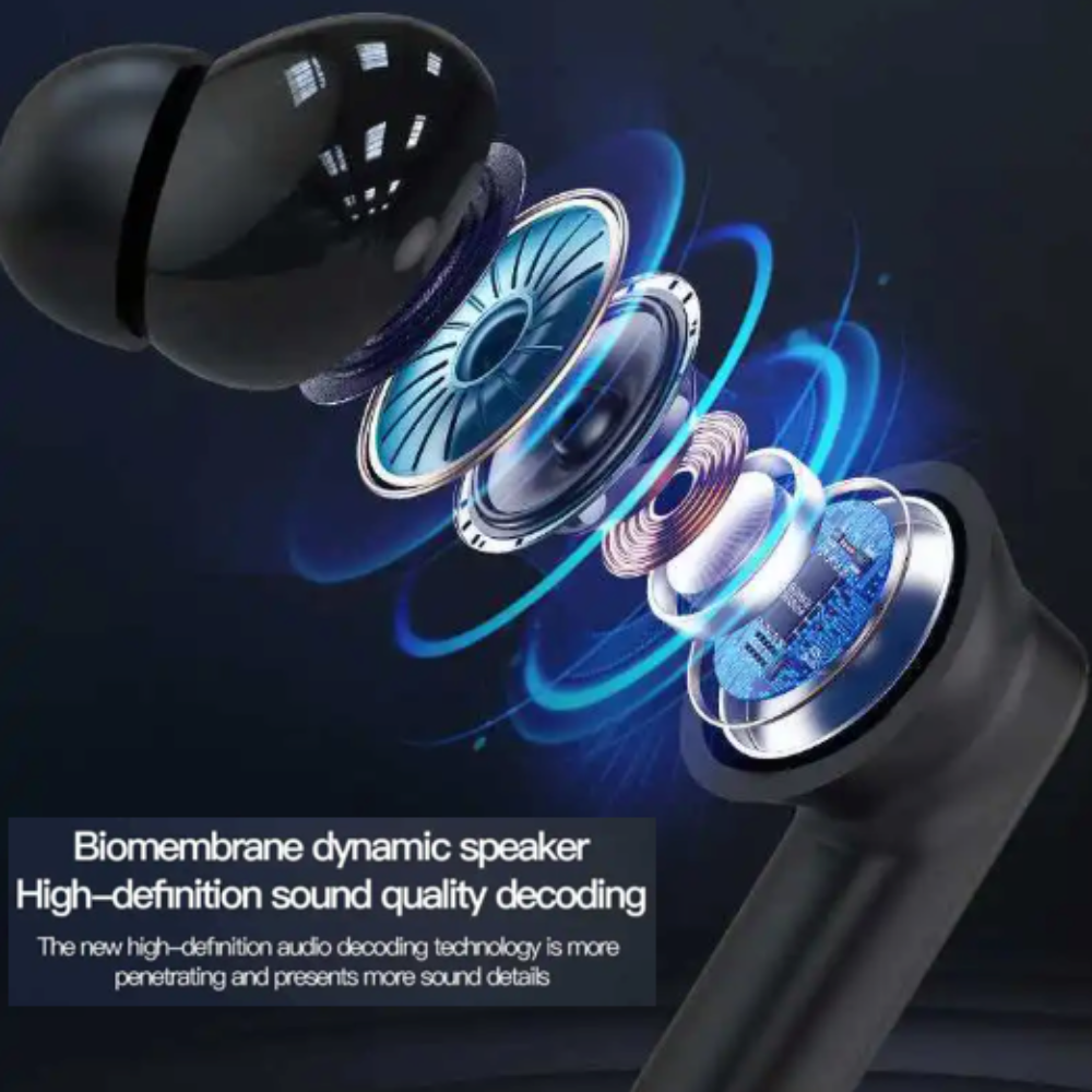 Wireless Bluetooth Earbuds With Touch Screen LCD Case