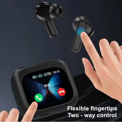 Wireless Bluetooth Earbuds With Touch Screen LCD Case