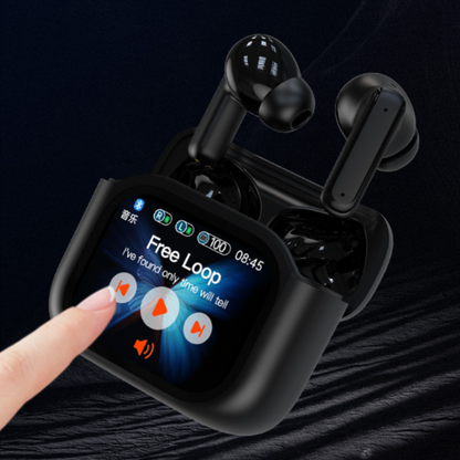 Wireless Bluetooth Earbuds With Touch Screen LCD Case