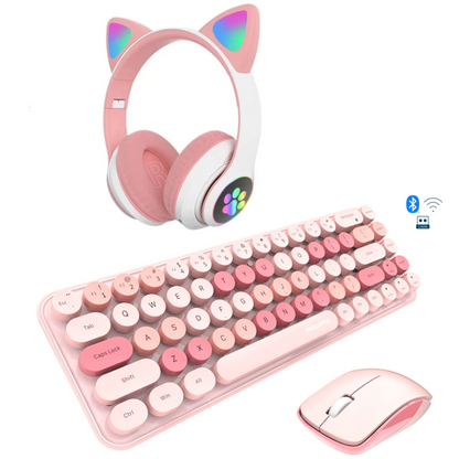 Purr Glow Kawaii Computer Combo
