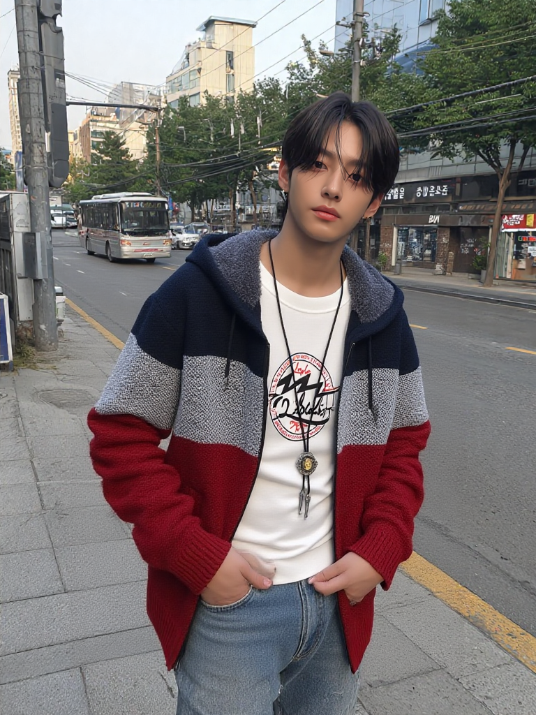 Mens Hooded Zipper Jacket Sweater Jacket