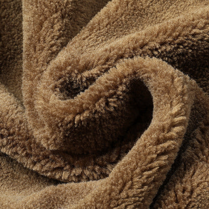 Mens High Neck Bomber Jacket With Inner Faux Fur Lining