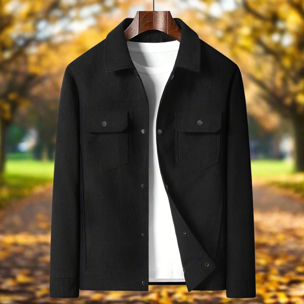 Mens Corduroy Jacket With Short Inner Faux Fur Lining