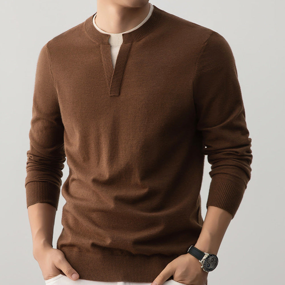 Mens Layered Look Sweater