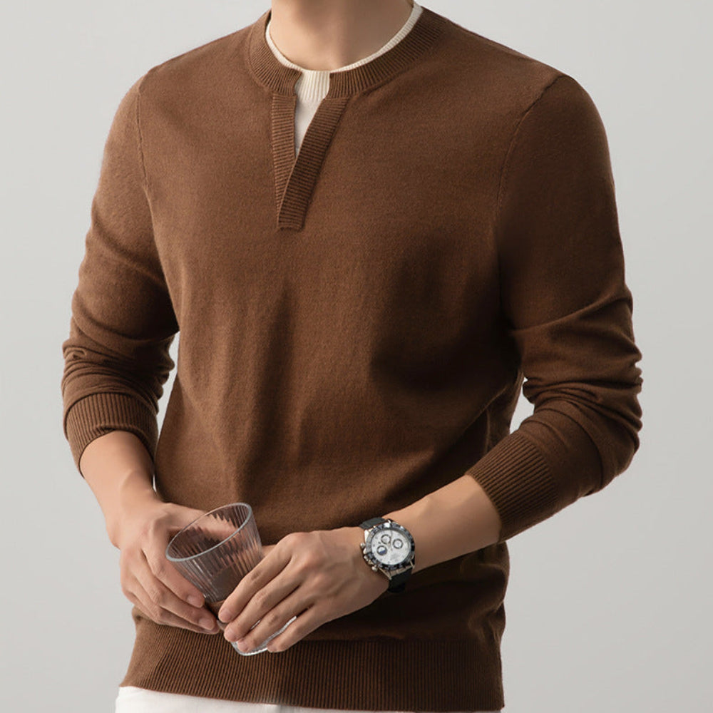 Mens Layered Look Sweater
