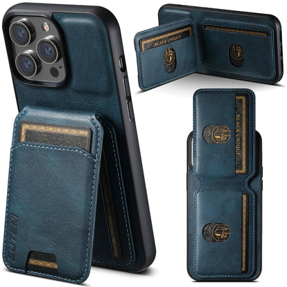 Vegan Leather Magnetic Phone Case For iPhone With Card Slots