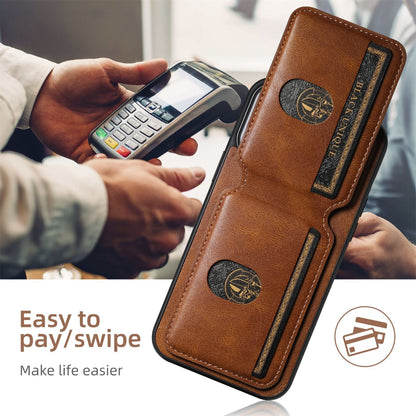Vegan Leather Magnetic Phone Case For iPhone With Card Slots