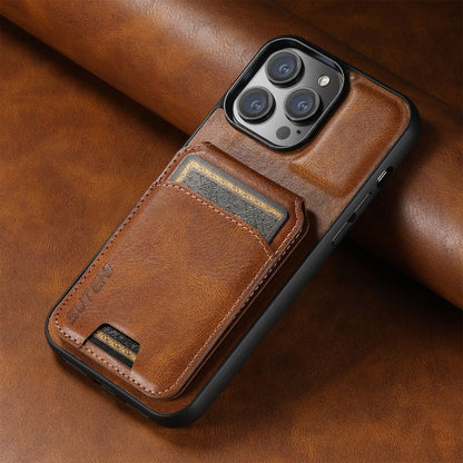 Vegan Leather Magnetic Phone Case For iPhone With Card Slots
